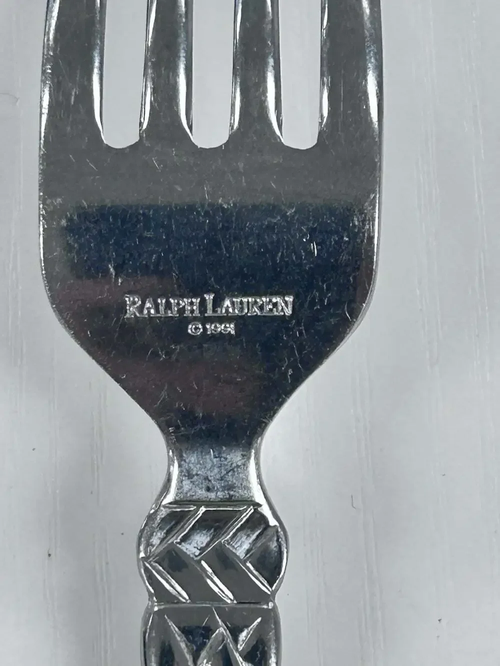 Ralph Lauren EQUESTRIAN BRAID Dinner Fork Stainless Flatware RLL